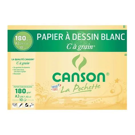 PAQUET CANSON BLANC A3