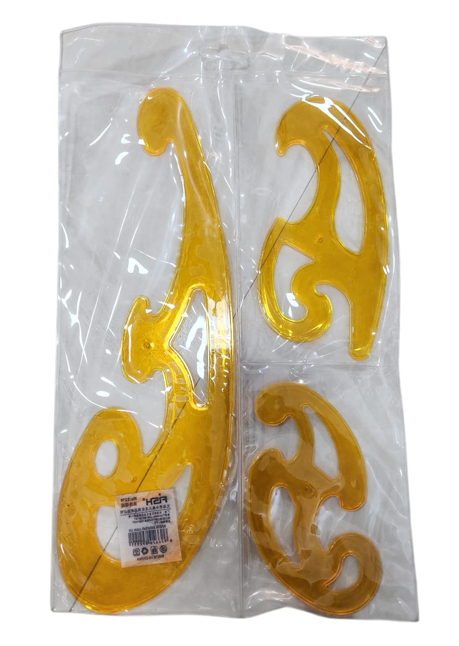 ENSEMBLE REGLE PISTOLET 3 PIECES