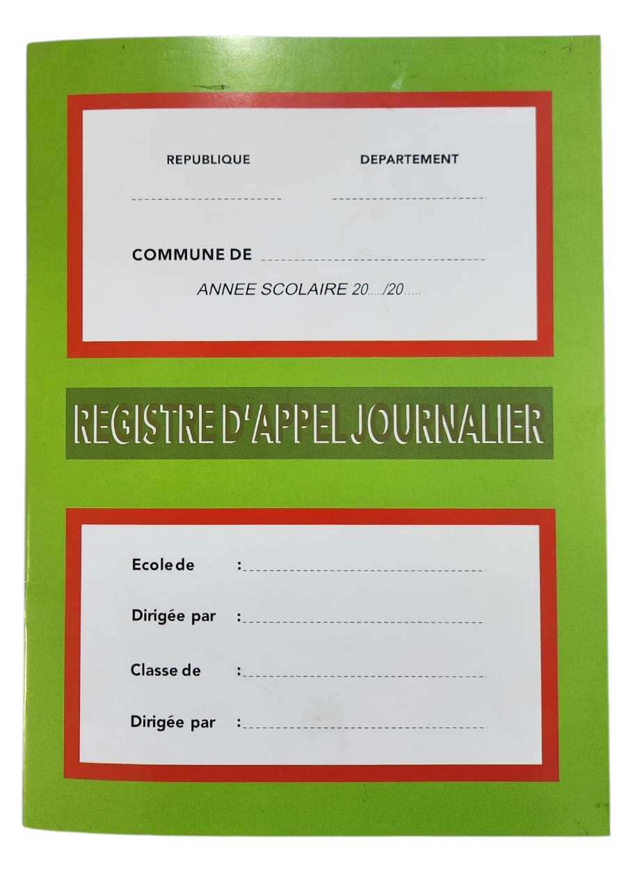 REGISTRE D'APPEL JOURNALIER